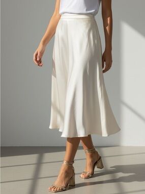 Banana Republic Silk A Line Skirt Women 8